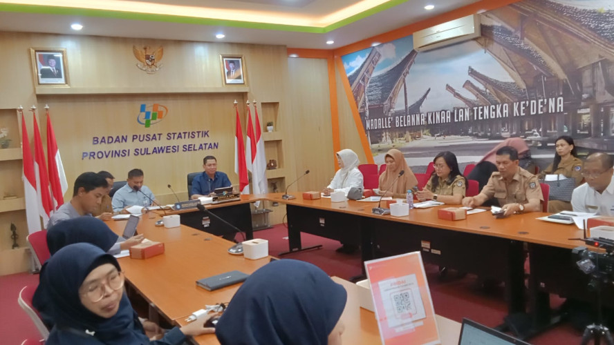 Kantor Wilayah VI KPPU Makassar Menghadiri Rilis Indikator Strategis Bulan Oktober Tahun 2025 Yang Diselenggarakan BPS Provinsi Sulawesi Selatan